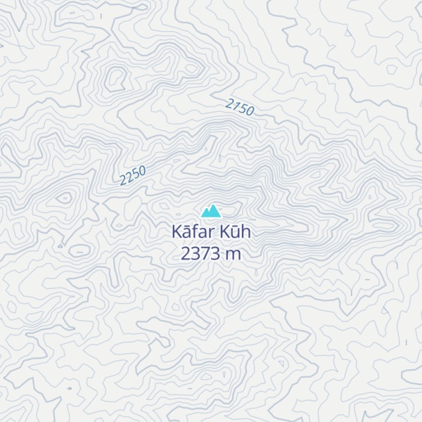 Map of Kāfar Kūh