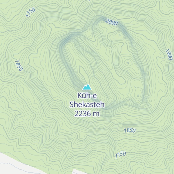 Map of Kūh-e Shekasteh