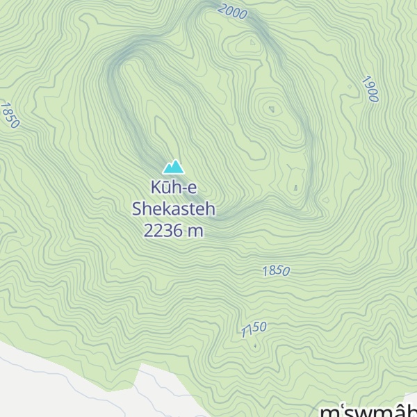 Map of Kūh-e Tall-e Bī Ghīrtī
