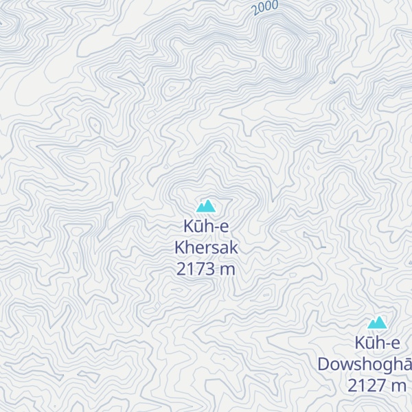 Map of Kūh-e Khersak