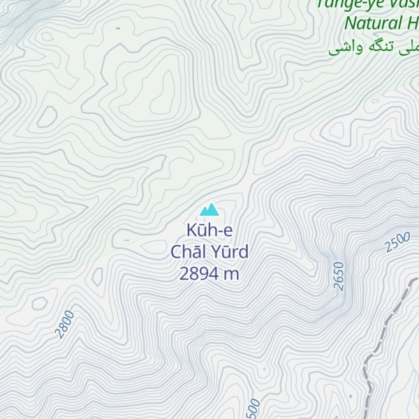 Map of Kūh-e Chāl Yūrd