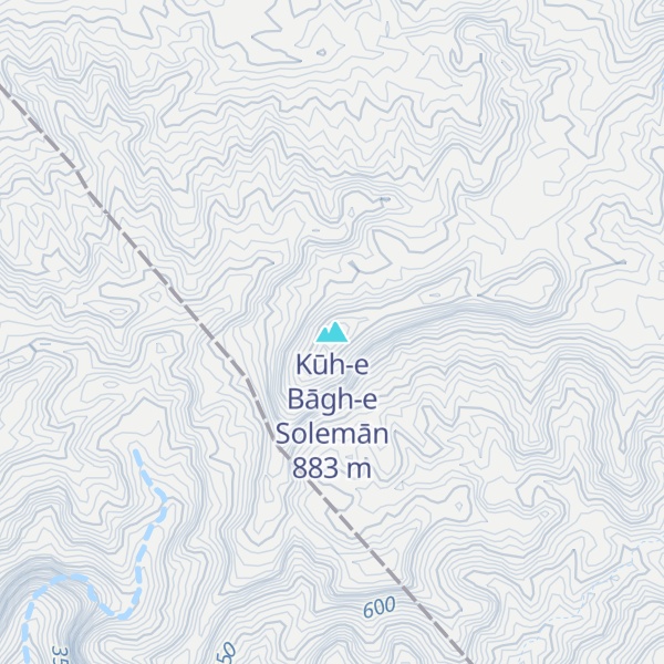 Map of Kūh-e Bāgh-e Solemān