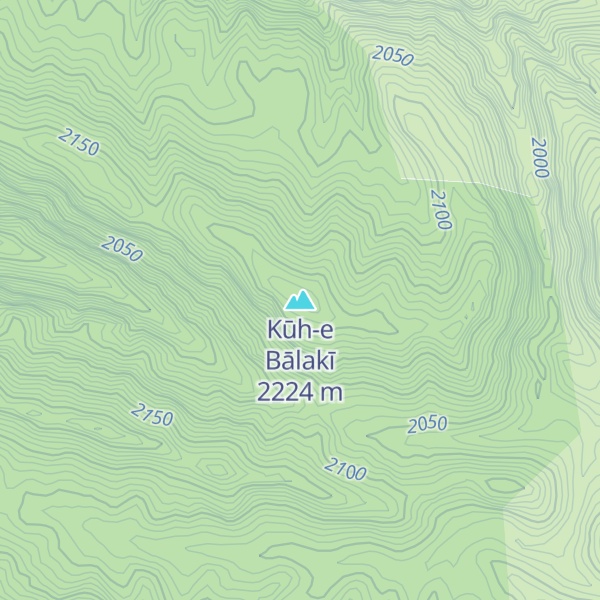 Map of Kūh-e Bālakī