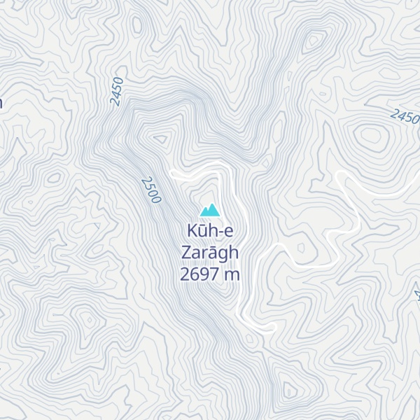 Map of Kūh-e Zarāgh