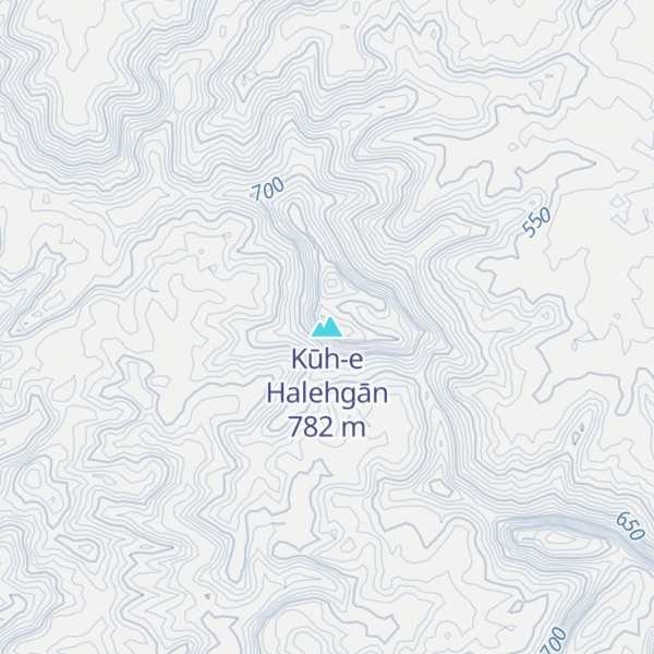 Map of Kūh-e Halehgān