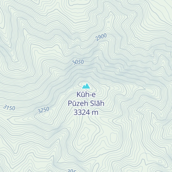 Map of Kūh-e Pūzeh Sīāh