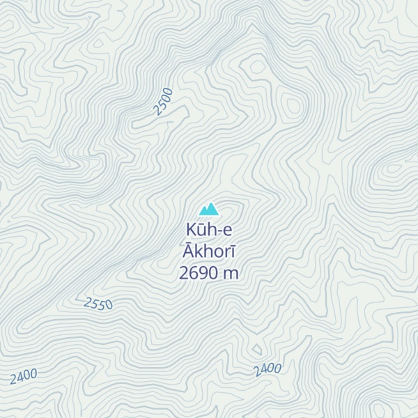Map of Kūh-e Ākhorī
