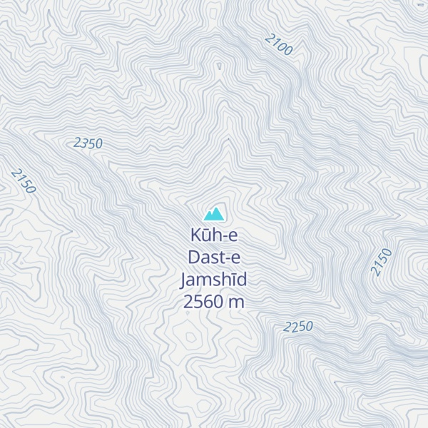 Map of Kūh-e Dast-e Jamshīd
