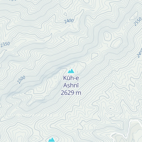 Map of Kūh-e Ashnī