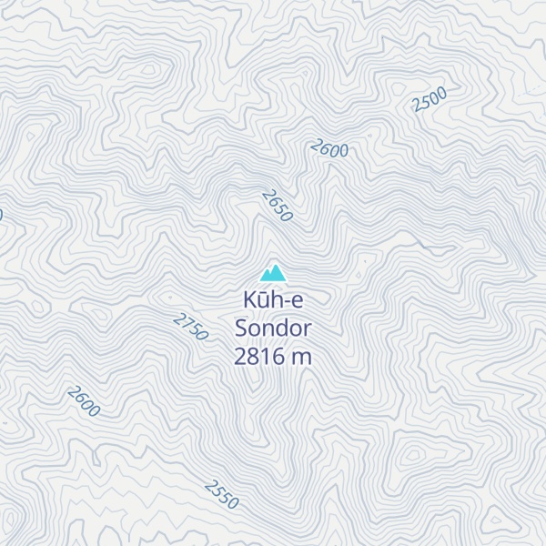 Map of Kūh-e Sondor