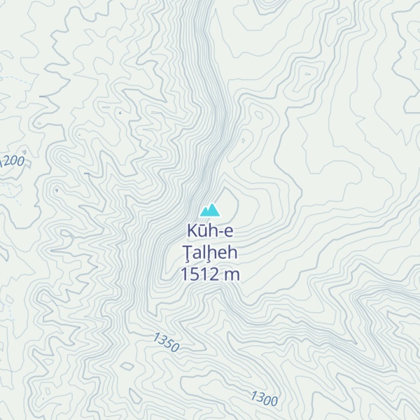 Map of Kūh-e Ţalḩeh