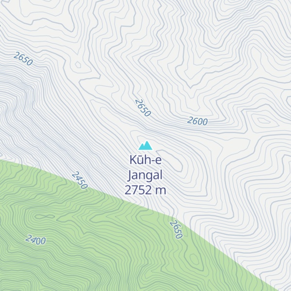 Map of Kūh-e Jangal