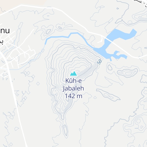 Map of Kūh-e Jabaleh