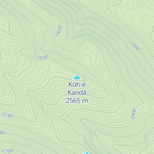 Map of Kūh-e Kandā