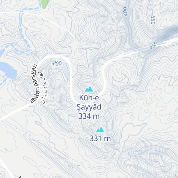 Map of Kūh-e Şayyād