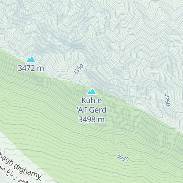Map of Kūh-e ‘Alī Gerd