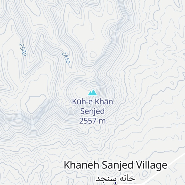 Map of Kūh-e Khān Senjed