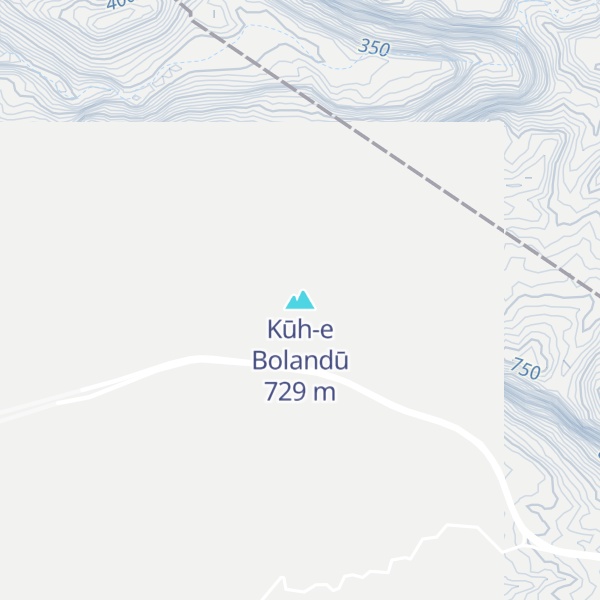Map of Kūh-e Bolandū