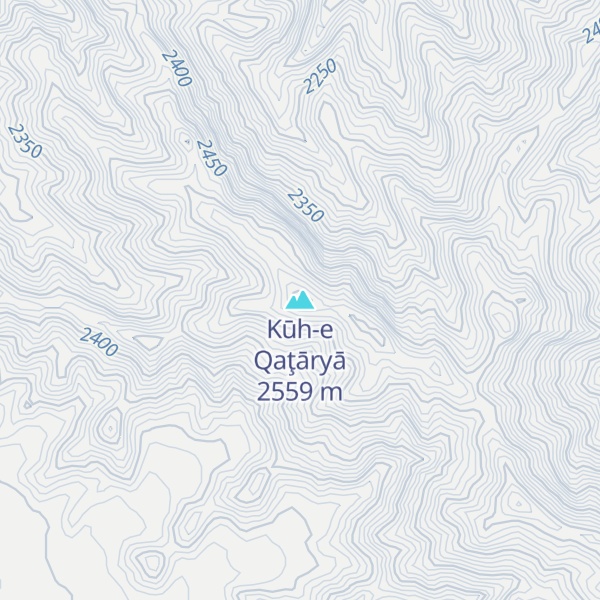 Map of Kūh-e Qaţāryā