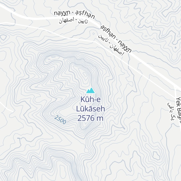 Map of Kūh-e Lūkāseh