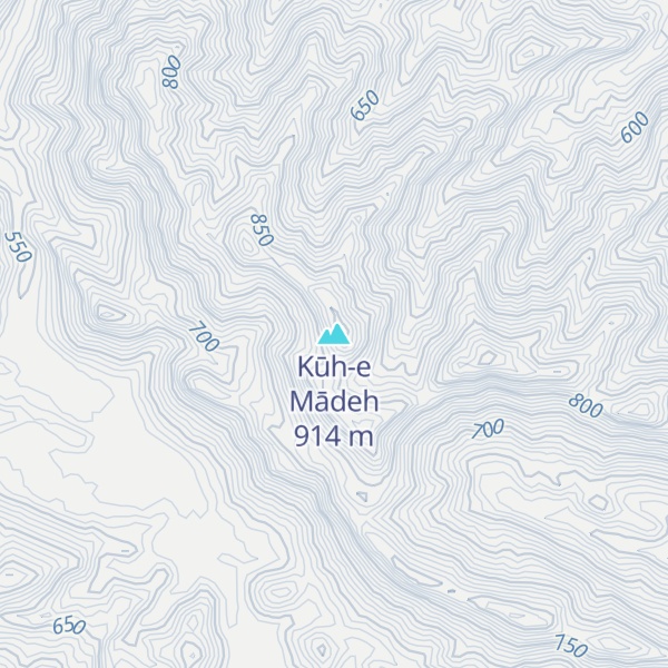 Map of Kūh-e Mādeh