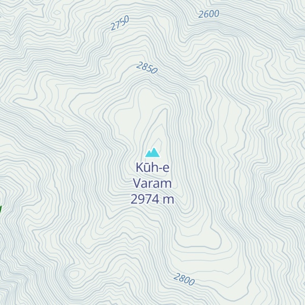 Map of Kūh-e Varam