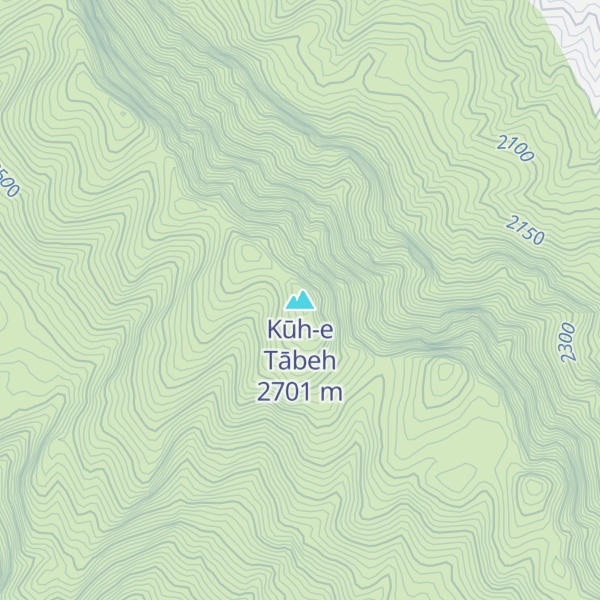 Map of Kūh-e Tābeh