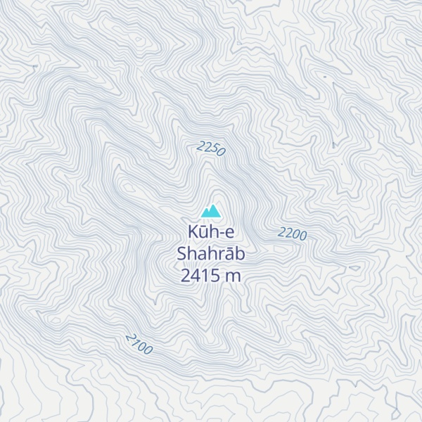Map of Kūh-e Shahrāb