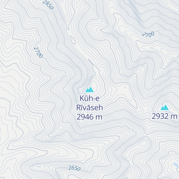 Map of Kūh-e Rīvāseh