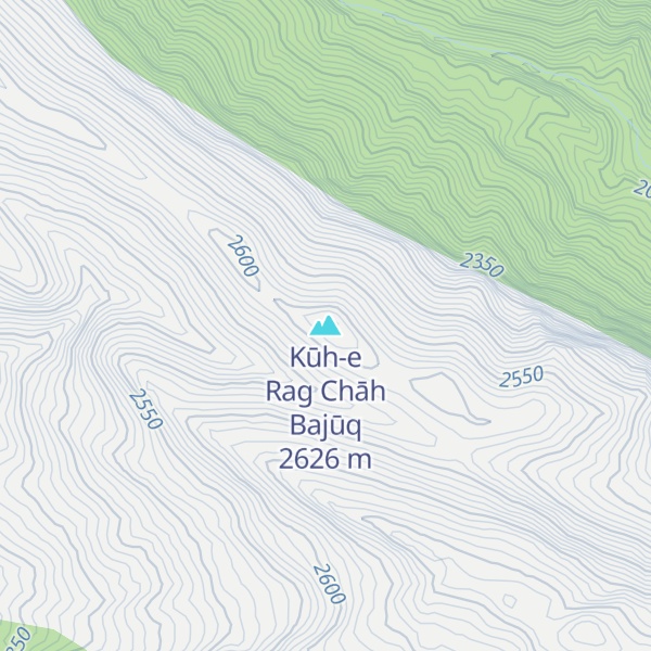 Map of Kūh-e Rag Chāh Bajūq