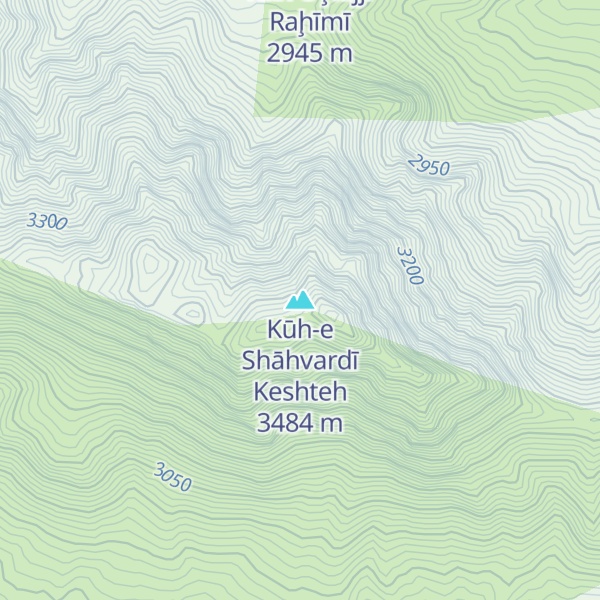 Map of Kūh-e Shāhvardī Keshteh