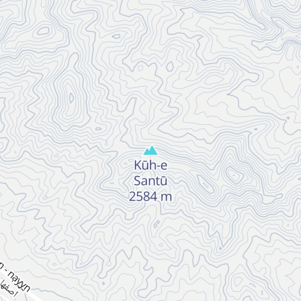 Map of Kūh-e Santū