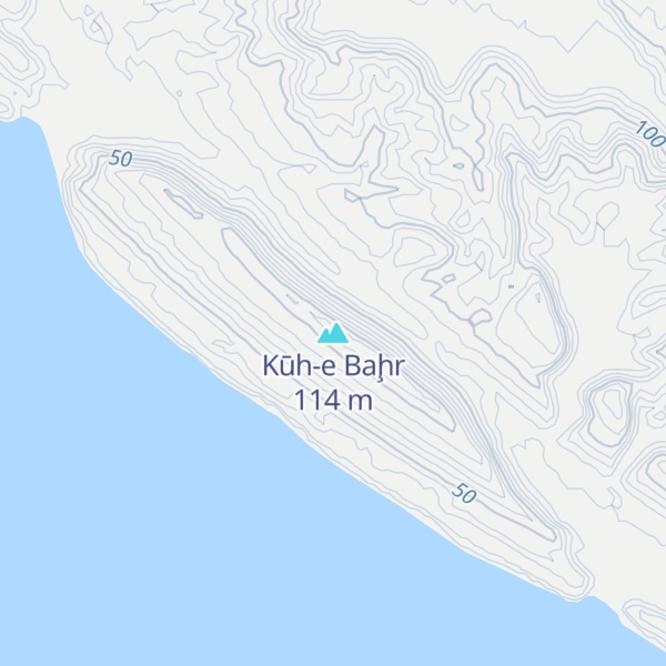 Map of Kūh-e Baḩr