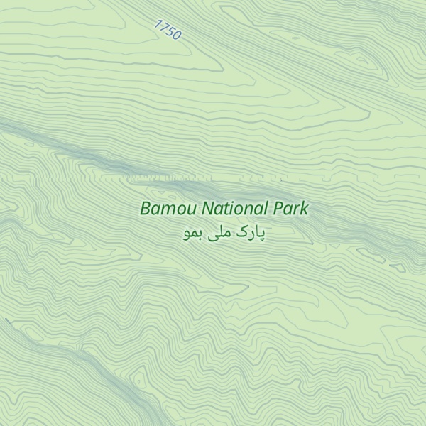Map of Kūh-e Bamū
