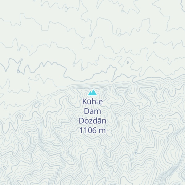 Map of Kūh-e Dam Dozdān