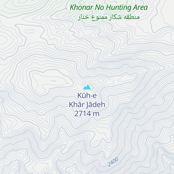 Map of Kūh-e Khār Jādeh