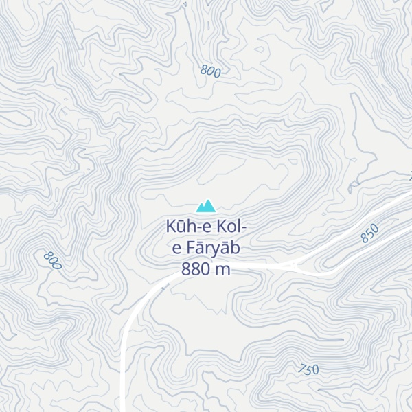 Map of Kūh-e Kol-e Fāryāb