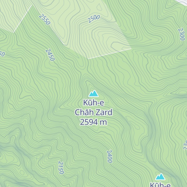 Map of Kūh-e Chāh Zard