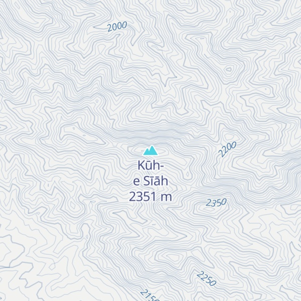 Map of Kūh-e Sīāh