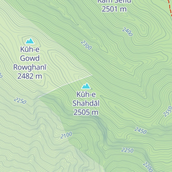 Map of Kūh-e Shahdāl