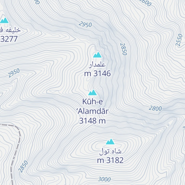 Map of Kūh-e ‘Alamdār