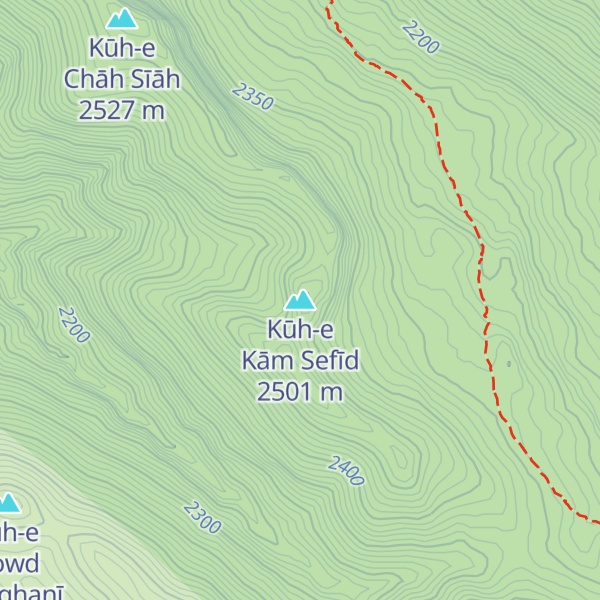 Map of Kūh-e Kām Sefīd