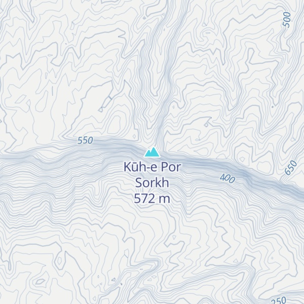 Map of Kūh-e Por Sorkh