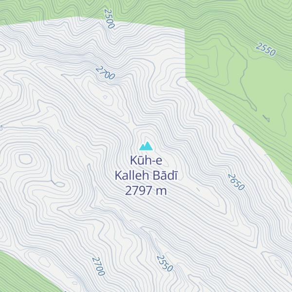 Map of Kūh-e Kalleh Bādī
