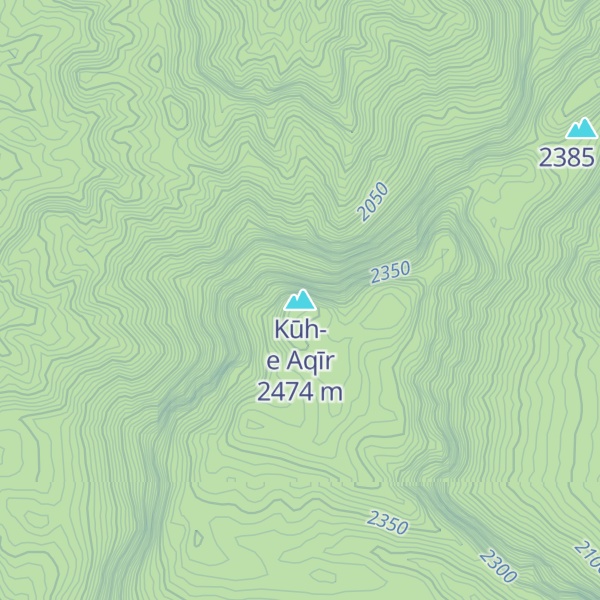 Map of Kūh-e Aqīr