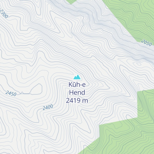 Map of Kūh-e Hend