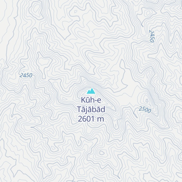 Map of Kūh-e Tājābād