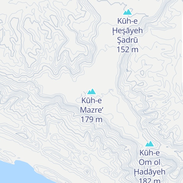Map of Kūh-e Mazre‘