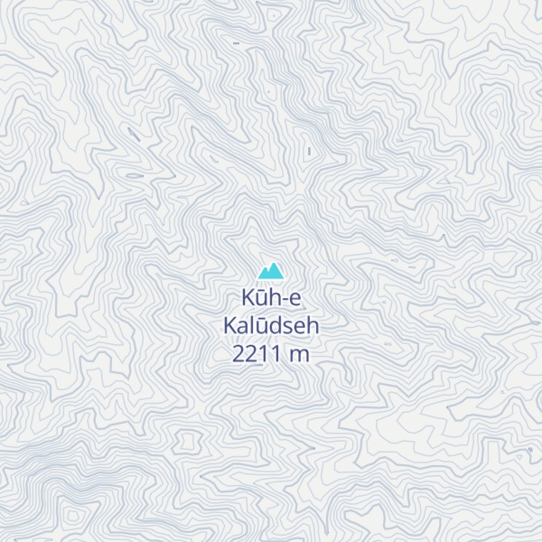 Map of Kūh-e Kalūdseh