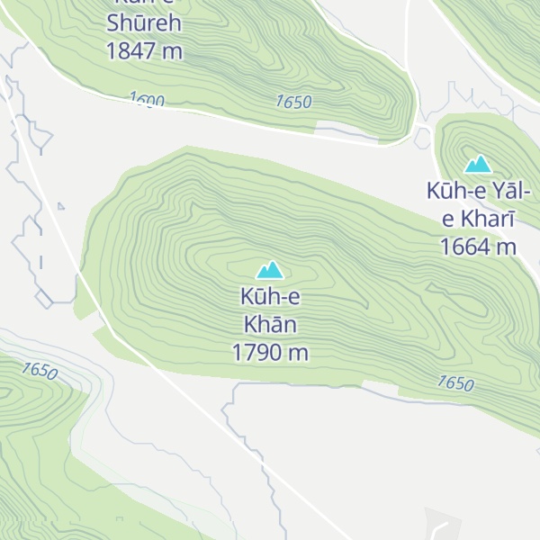 Map of Kūh-e Khān